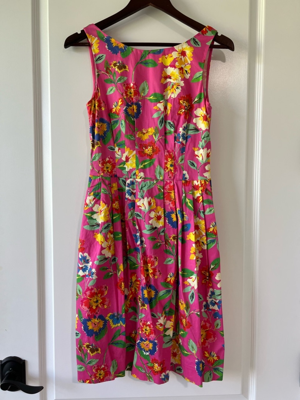 kate spade Sonja Bright Pink Floral Sleeveless Fit-and-Flare Mini Dress Size 4